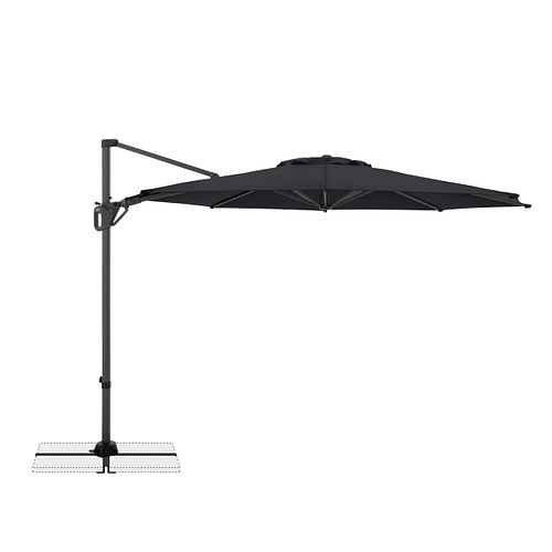 doppler Pendelschirm LIFE 310 Side, Aluminium Anthrazit / 100 % Polyester 180 g/m² 
