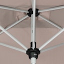 Vorschaubild doppler Mittelmastschirm ACTIVE 210 x 140 Auto-Tilt, Aluminium Silber / Polyester 180 g/m²