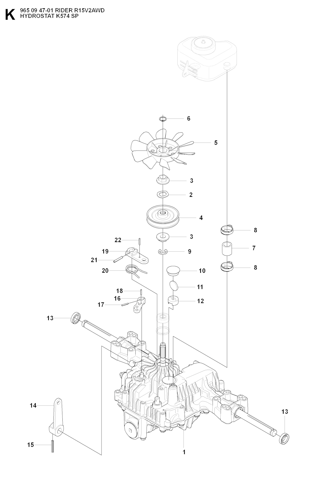 Explosionszeichnung Ersatzteile