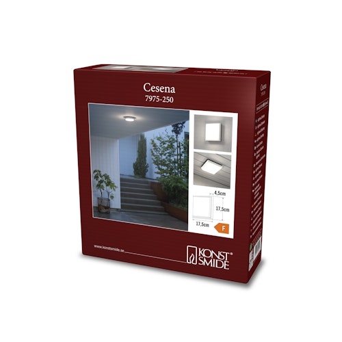 Konstsmide Wandleuchte Cesena, weiss, LED 10W (7975-250)