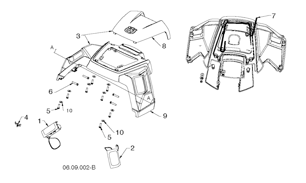 Explosionszeichnung Ersatzteile