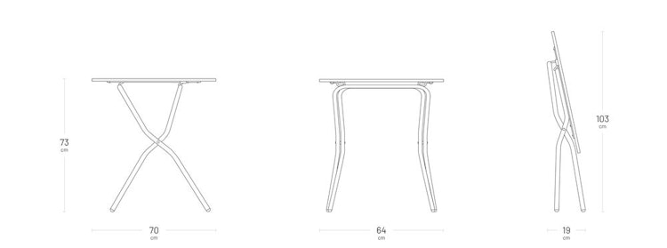 Lafuma Klapptisch BALCONY, Stahl