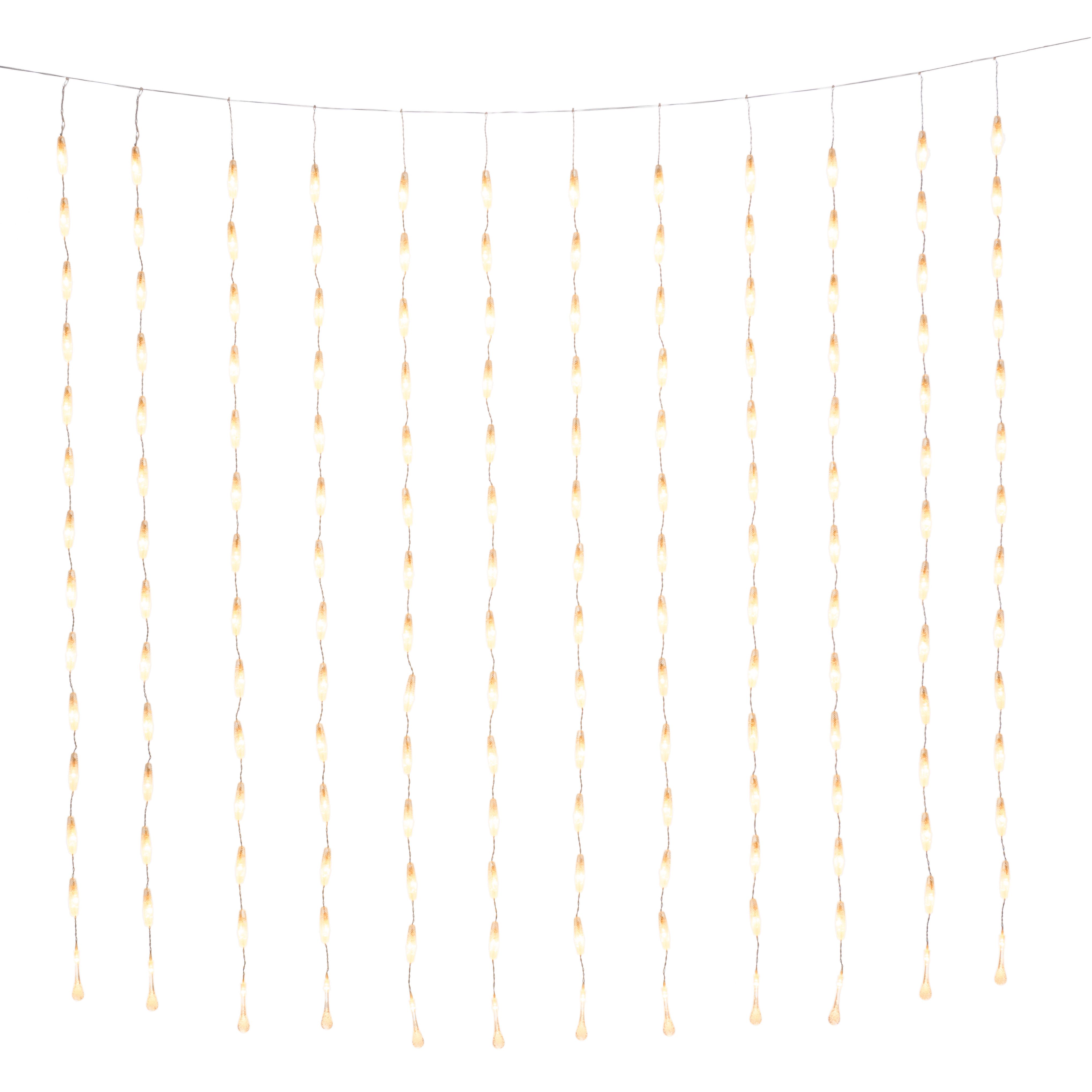 Konstsmide Weihnachtsbeleuchtung  LED Tropfenvorhang elliptisch 200x200cm