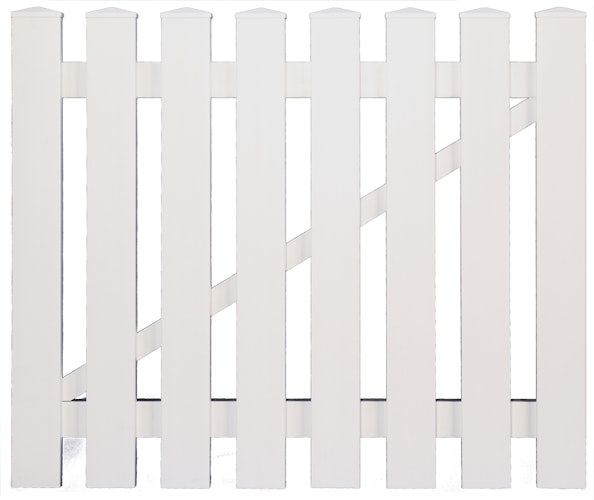 T&J LIGHTLINE Kunststoff Einzeltor weiß