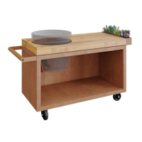 OFYR Kamado Table Corten 135 PRO Teakholz BGE