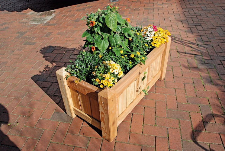 T&J GÖTEBORG Blumenkübel Lärche B 100 x T 50 x H 50 cm