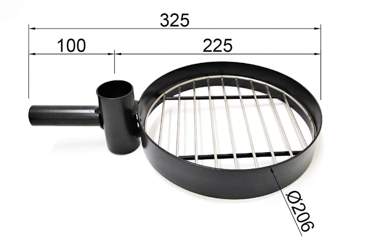 Wolff Finnhaus Grillkota Basic: Kleiner Grillhalter mit kurzem Arm