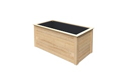 Karibu Hochbeet 1 - 1490 l Fassungsvermögen 28 mm Wandstärke-naturbelassen