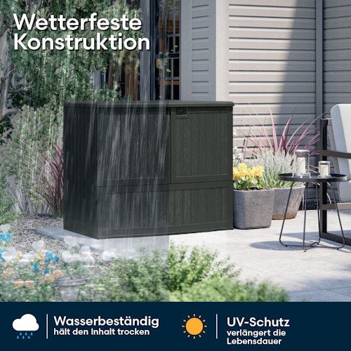 Suncast Kunststoff-Gartenschrank 738 L