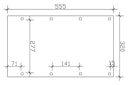 Vorschaubild Skan Holz Friesland - Flachdach Carport aus Nadelholz Breite 320 cm