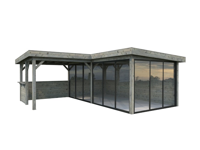 Palmako Carport/Pavillon Connect Lenna 24,9 m² Set 423 Slide