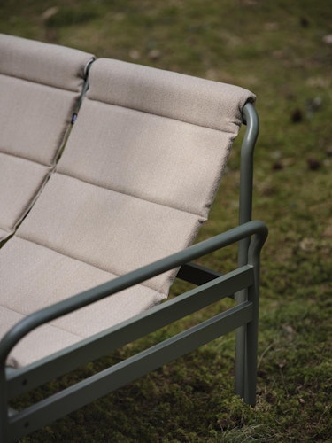 Brafab 3-Sitzer Sofa SLING, Aluminium Anthrazit / Olefin (100 % Polypropylen) Barley - Abverkauf 