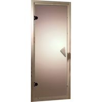 Karibu bronzierte Ganzglastür für 38/40 mm Kabinen