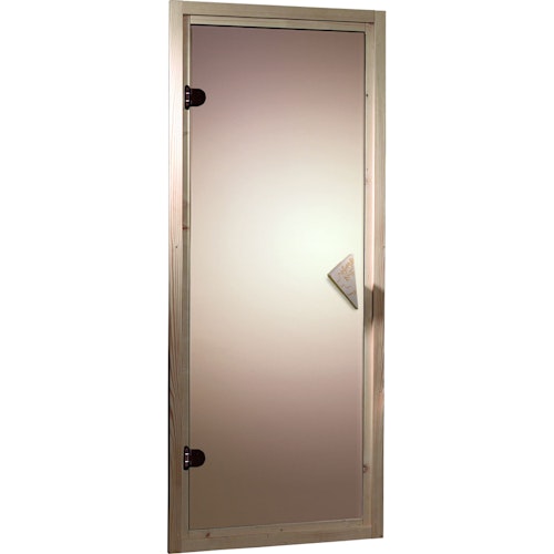 Karibu bronzierte Ganzglastür für 68 mm Kabinen