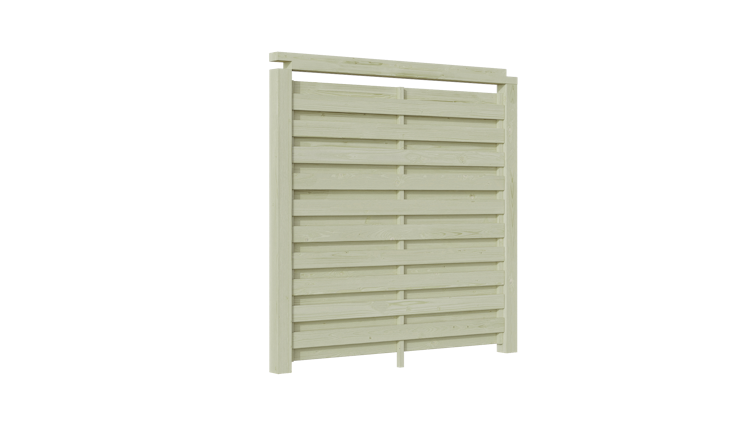 Weka Carport Seitenwand für Einzel- und Doppelcarport mit Dachbegrünung - kesseldruckimprägniert