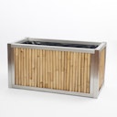 Vorschaubild BambusBASIS Hochbeet - Profile Edelstahl