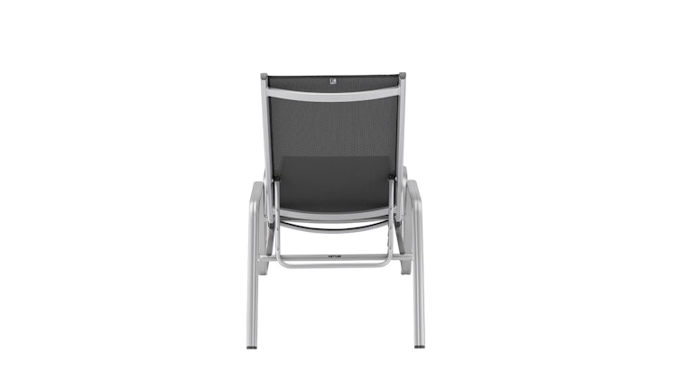 Kettler Stapelliege BASIC PLUS, Aluminium Silber / Outdoorgewebe Anthrazit - Sonderaktion