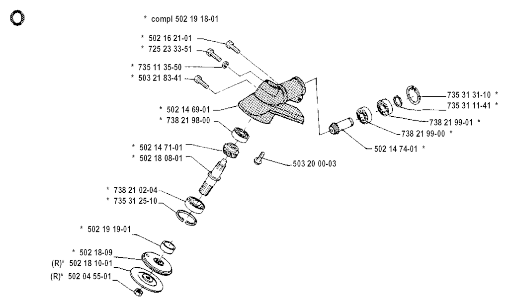 Explosionszeichnung Ersatzteile