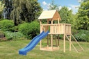 Vorschaubild Akubi Kinderspielturm Lotti inkl. Anbauplattform, Rutsche und Netzrampe