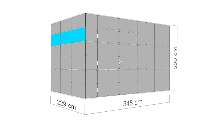 Bertilo Gartenhaus HPL 2 - 6 mm