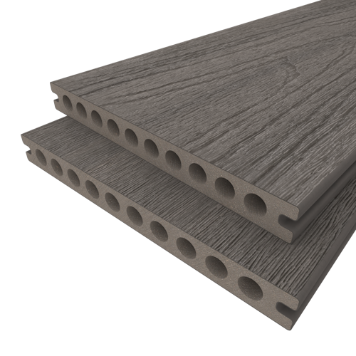 NewTechWood Gigante WPC-Terrassendiele Hohlkammer Silver Gray  23 x 210 mm