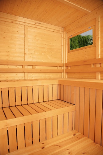 Wolff Finnhaus Saunahaus Paradiso 4x3 (2-Raum)