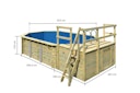 Vorschaubild Karibu Pool Modell 4 Classic A/B/C/D 610 x 400 cm - kesseldruckimprägniert