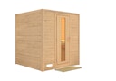 Vorschaubild Karibu Sauna Mojave - Massivholzsauna mit Fronteinstieg 38 mm inkl. gratis Sauna-Zubehörset im Wert von 234,94 €