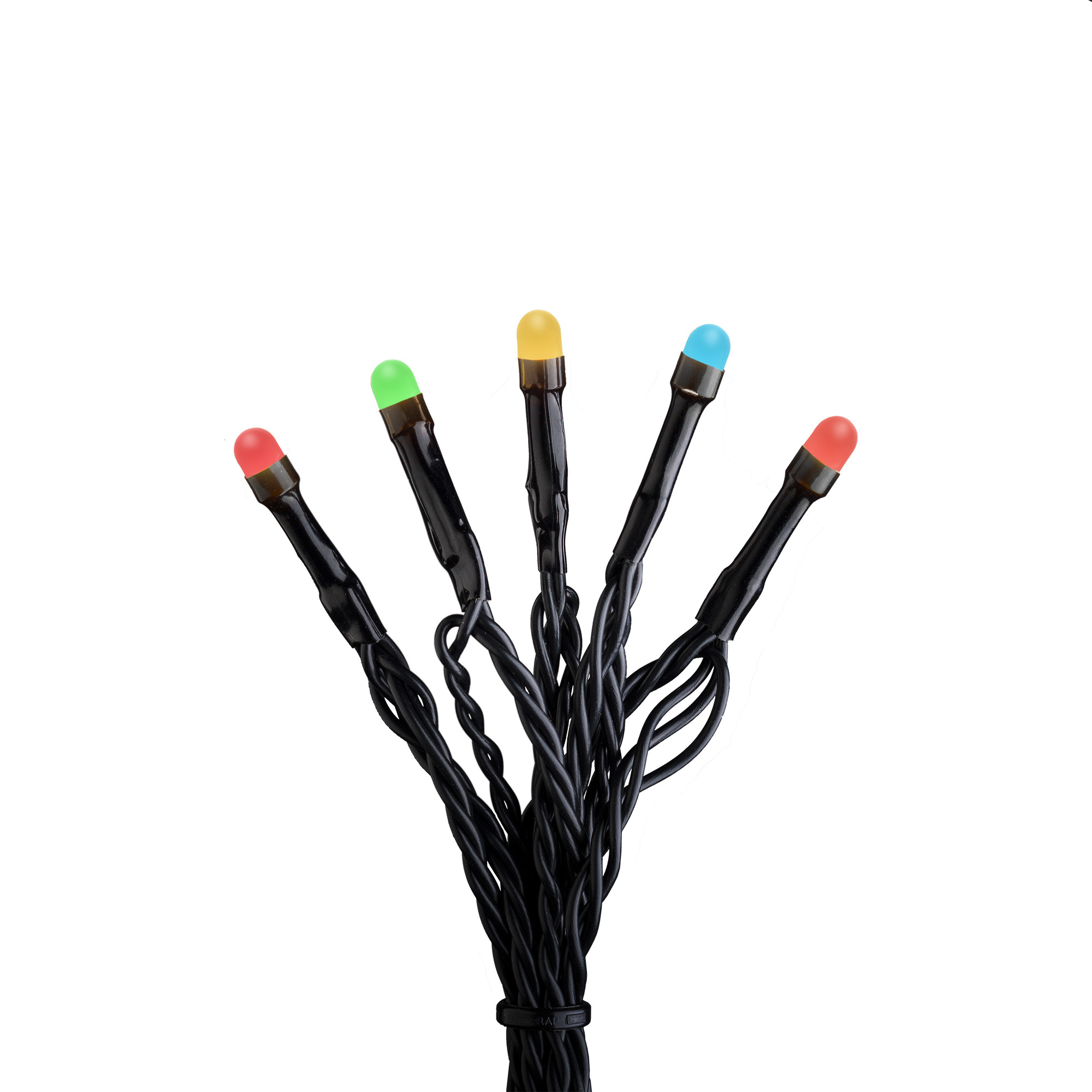 Konstsmide Weihnachtsbeleuchtung  Micro LED Lichterkette 200 Dioden schwarzes Kabel