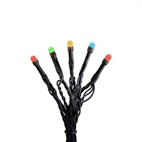 Konstsmide Weihnachtsbeleuchtung  Micro LED Lichterkette 200 Dioden schwarzes Kabel