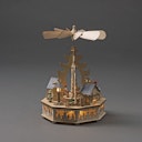 Vorschaubild Konstsmide Weihnachtsbeleuchtung  LED Holzpyramide natur USB-Anschluss