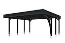 Vorschaubild Skan Holz Doppelcarport Friesland 546x555 cm - 1 Einfahrtsbogen Set G