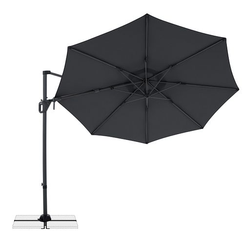 doppler Pendelschirm LIFE 310 Side, Aluminium Anthrazit / 100 % Polyester 180 g/m² 