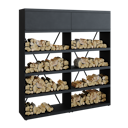 Vorschaubild OFYR Holzregal Wood Storage Black 200