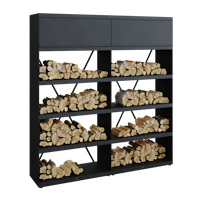 OFYR Holzregal Wood Storage Black 200