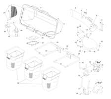 Husqvarna Zubehör für Aufsitzmäher 582559601 Triple Bagger (For Fabricated Decks)