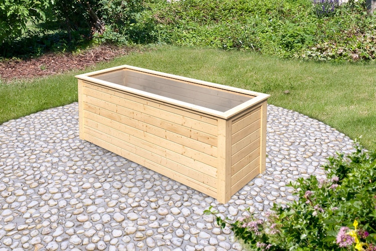 Karibu Hochbeet 2 - 1520 l Fassungsvermögen 28 mm Wandstärke