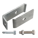 Vorschaubild Alberts® Befestigungs-Set für Doppelstabmatten an Mauern oder Pfosten