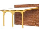 Vorschaubild Skan Holz Terrassenüberdachung Rimini aus Douglasie mit Mittelpfosten Breite 434 cm