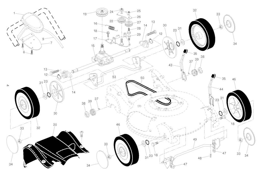 Explosionszeichnung Ersatzteile