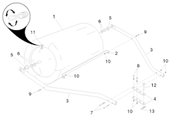 Husqvarna Zubehör für Aufsitzmäher 965899401 Walze