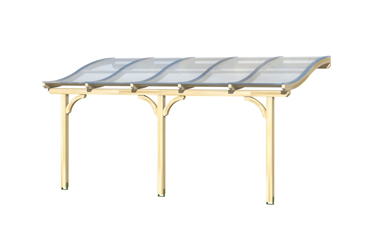 Skan Holz Terrassenüberdachung Venezia mit Mittelpfosten Breite 541 cm