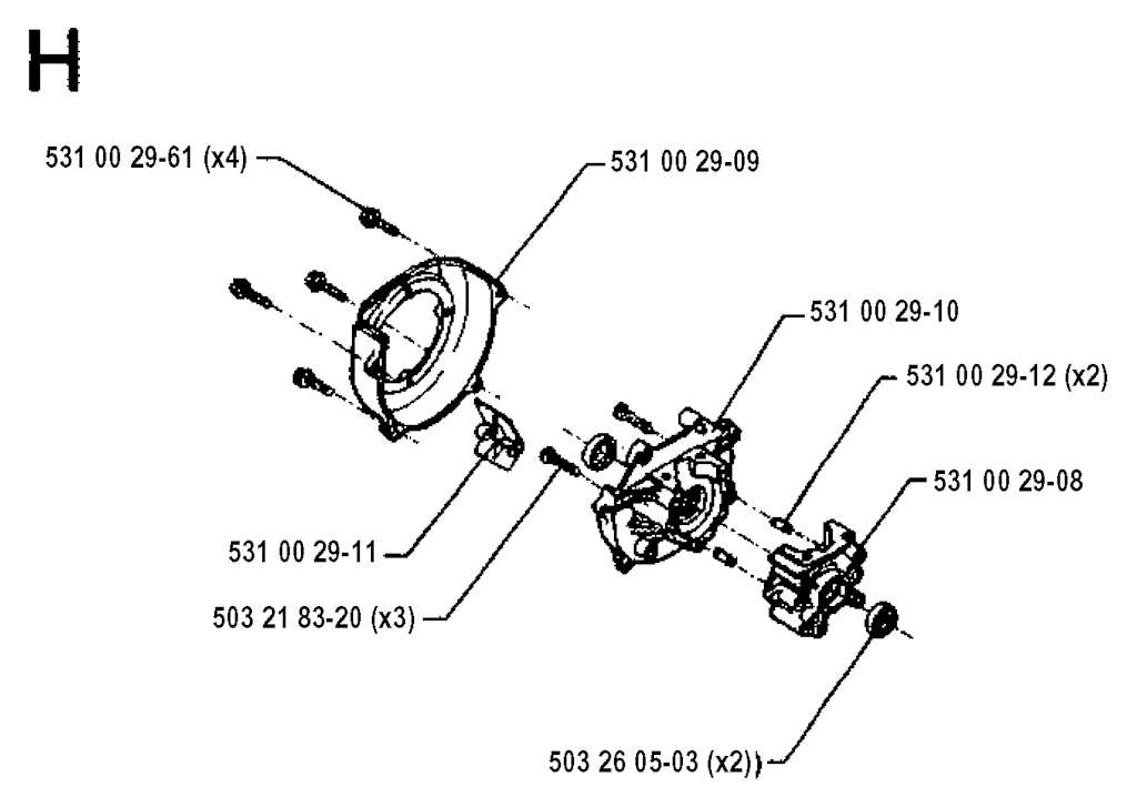 Explosionszeichnung Ersatzteile