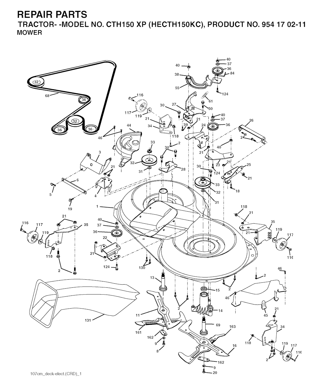 Explosionszeichnung Ersatzteile