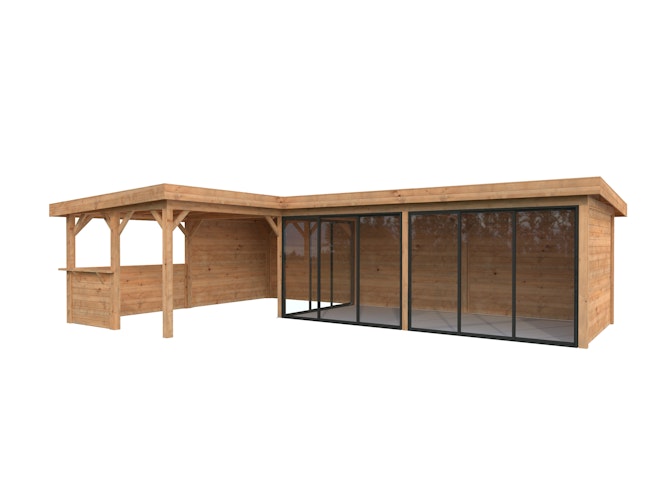 Palmako Carport/Pavillon Connect Lenna 33,2 m² Set 420 Slide