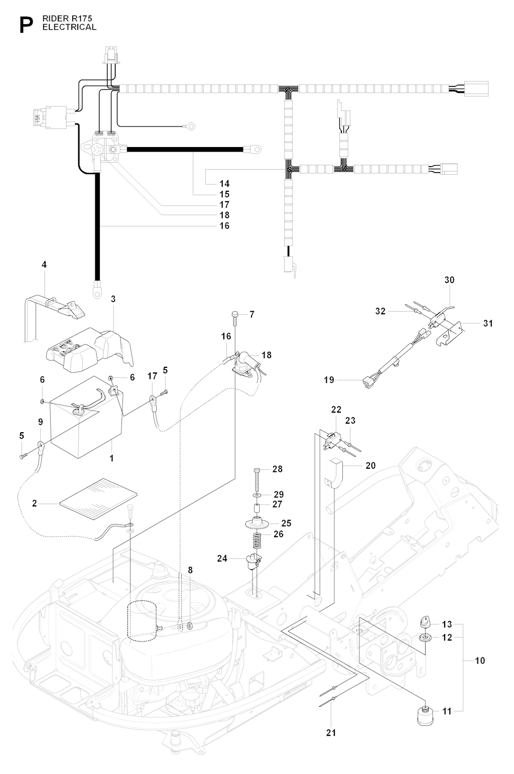 Explosionszeichnung Ersatzteile