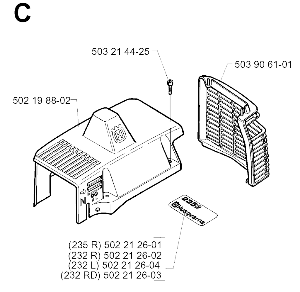 Explosionszeichnung Ersatzteile