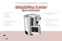 Vorschaubild Karibu Plug & Play - Bio-Kombiofen 3,6 kW mit externer Steuerung Easy weiß