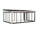 Vorschaubild Palmako Glashaus Lumi 23,3 m² - (Wintergartenanbau) Slide