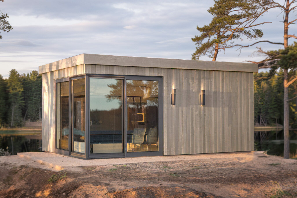 Wolff Finnhaus Design-Gartenhaus Winje 6634 isolierverglast - 94 mm  